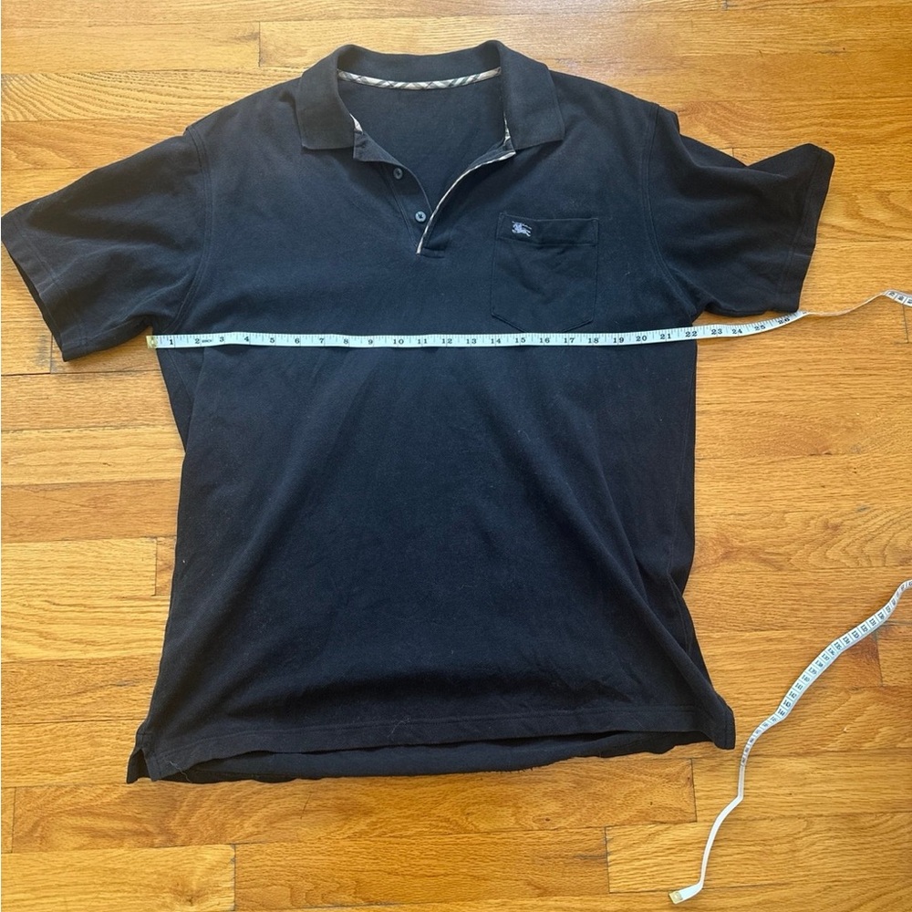 Vintage Burberry Black Polo Shirt